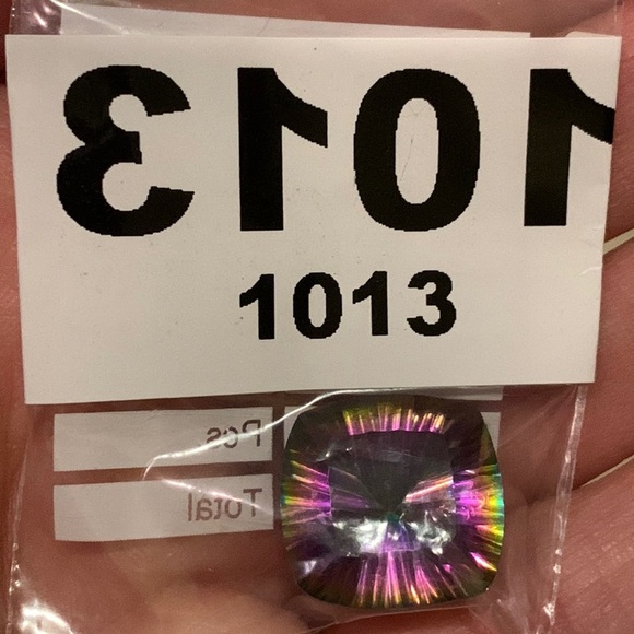 12.95ct Natural Mystic Topaz Cushion Cut - Picture 3 of 15